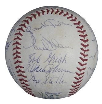 1970 World Series Champions Baltimore Orioles Team Signed OAL Cronin Baseball With 22 Signatures Including Frank Robinson, Weaver & Palmer (JSA)